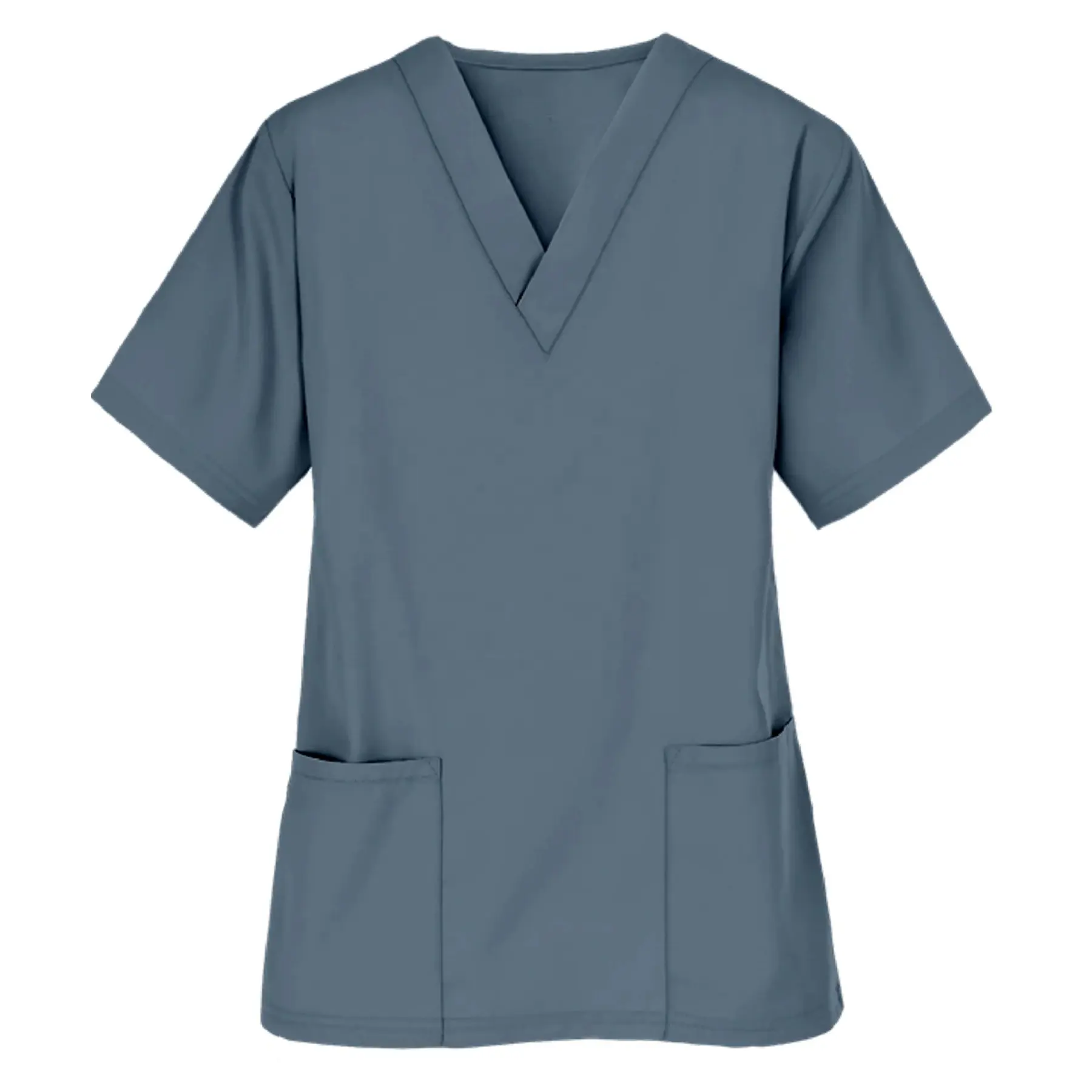 Hot Sale New Designs 3 Pockets Medical Nurse Scrub Uniforms for Hospital Staff Top Clothing Black Print Cotton