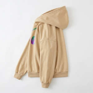 Custom Women Winter Contrast <b>Stitch</b> Front <b>Hoodie</b> French Terry 100% Cotton Lined Eco-Friendly Visible Seam Detail Casual Fashion - Product Image 6