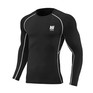 Breathable Gym Fitness Base Layer <b>Compression</b> Workout Training Apparel Wear Active Fitness Long Sleeves <b>Compression</b> <b>Shirt</b> - Product Image 1