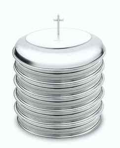 ENSEMBLE DE CINQ PLATS DE COMMUNION EN ACIER INOXYDABLE PREMIUM DELUXE, 200 CUPS EN ACIER INOXYDABLE, FINITION MIRROR, ROBUSTE, LAVE-VAISSELSSE SANS PROBLÈME - Product Image 4
