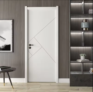 Porte en bois WPC moderne sur mesure, couleur personnalisée, finition étanche, pour usage commercial, chambre, salle à manger, sous-sol, intérieur – Fournisseur direct usine - Product Image 2