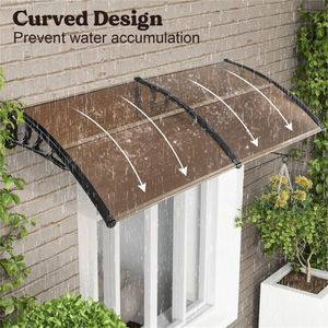 Outdoor Overhang Awning for Sun Rain Snow & Wind Protection-Durable PC Embossed Sun Sheets - Product Image 3