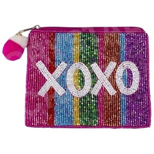 XOXO Monedero con cuentas de semillas múltiples personalizado para mujer, accesorio de moda a la moda - Product Image 1