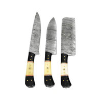 Ensemble de couteaux de cuisine en acier Damas de haute qualité, design élégant, emballage cadeau, outils de découpe professionnels pour la cuisine à la maison et au restaurant