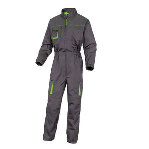 Men's Gray Polyester Work Pants Breathable Abrasion Resistant with Reinforced Pockets and Zipper Closure - Product Image 6