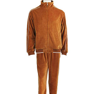 Ensemble de survêtement unisexe en molleton respirant avec logo personnalisé, style streetwear hivernal, deux pièces, en velours, avec cordon de serrage, couleur unie, 100% respirant - Product Image 5