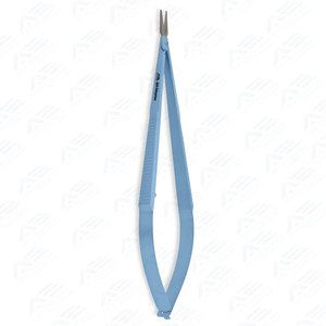 Porte-aiguilles micro en titane à mâchoires droites, instruments médicaux, poignée plate, forceps chirurgical pour microchirurgie 14 cm / 5,5 pouces - Product Image 3
