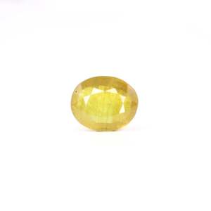 Yellow Sapphire 5.4 Carat Oval Cut Loose Gemstone for Fine Jewelry - Product Image 1