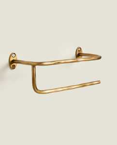 Minimalist Wood Anti-Slip American Style Wall Mounted Toilet Paper <b>Holder</b> Modern Single <b>Rod</b> Bathroom Tissue Roll Dispenser Rack - Product Image 3