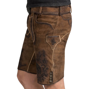 กางเกงหนัง Lederhosen บริการ OEM ราคาสมเหตุสมผล กางเกงขาสั้นสไตล์บาวาเรียนล่าสุด ออกแบบเองได้ สตรีทแวร์บาวาเรียน - Product Image 2