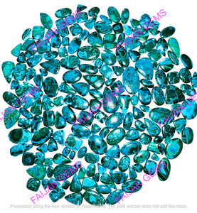 Lot en gros de pierres précieuses naturelles de qualité AAA, chrysocolle et malachite, cabochons à propriétés curatives, minéraux rares, vente chaude - Product Image 4