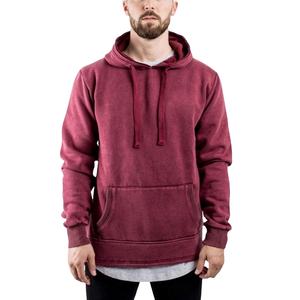 Venta al por mayor de alta calidad en blanco peso pesado 500gsm fabricantes de ropa lavado de potasio personalizado desgastado Sudadera con capucha hombres - Product Image 1