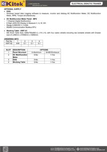 Entraîneur de moteur à courant continu sans balais KMT-02 Kitek de haute qualité pour l'équipement d'enseignement éducatif de formation professionnelle - Product Image 5