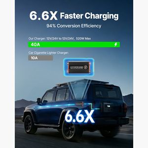 Estaciones de Energía Portátiles de 520W, Cargador de Batería de CC a CC, Cargador de Alternador de 40A, Carga Rápida, Compatible con LiFePO - Product Image 2