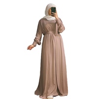 Robe de prière musulmane vintage en soie pour femme, respirante, Abaya longue couvrante, printemps-automne, toutes saisons, vente chaude