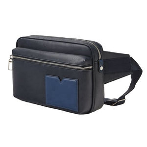 Sac banane vintage en cuir pour homme, sac de taille réglable, multi-compartiments, pochette de voyage décontractée - Product Image 2