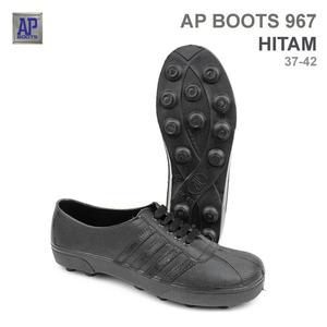 รองเท้าเซฟตี้ AP รุ่น 967 สีดำ - รองเท้าบูทยาง PVC กันน้ำ ทนทานสูง - Product Image 1