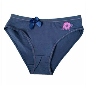 Braguitas de Algodón con Encaje Premium para Mujer, Ropa Interior Sexy Transpirable, Braguita de Bikini Tejida, Logotipo Personalizado, Cintura Alta, Lencería Diaria - Product Image 1