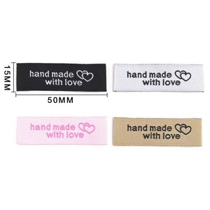 Étiquettes personnalisées en satin tissé de qualité supérieure avec logo imprimé pour vêtements de marque - Product Image 2