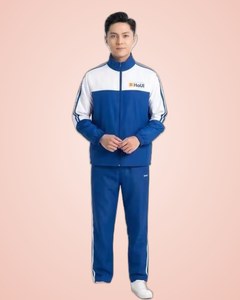 Conjunto de Chándal Universitario HaUI para Hombre, Azul y Blanco, de Lujo y Alta Calidad - Product Image 3