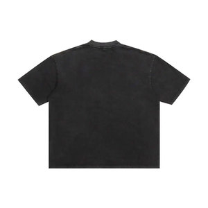 Camiseta Premium de Hombre Holgada con Estampado de Calavera y Lavado Ácido, Estilo Urbano, Venta al por Mayor OEM - Product Image 2