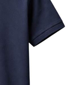 Camiseta Polo Azul Marino Personalizada para Hombre, con Cierre de Cremallera, Manga Corta, Mezcla de Algodón, Ropa Casual de Golf, Fabricante Personalizado - Product Image 5