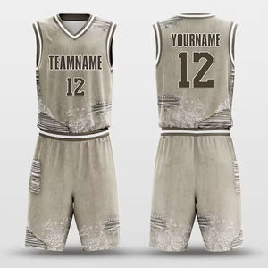 Ensemble de maillots de basket-ball unisexe rouge et vert, col en V, manches longues, respirant, séchage rapide, polyester sublimé, évacuation de l'humidité, athlétique - Product Image 3