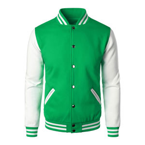 Chaquetas Varsity de Algodón de Alta Calidad Personalizadas, Talla Grande, Impermeables, para Invierno, Bordadas, con Cuero Estampado - Product Image 1
