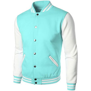 Men Fashion Varsity Jacket Causal Slim Fit Bomber Baseball Jackets Letterman Wool Varsity Men's Jackets with unique colors - Product Image 4