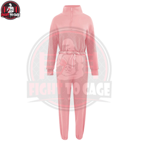 Ensemble de survêtement décontracté 2 pièces à prix de gros, meilleure matière avec logo personnalisé imprimé, hauts courts et survêtements pour femmes - Product Image 2