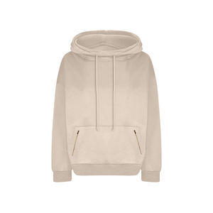 Fabricant OEM Personnalisé – Ensemble de Sweatshirts à Capuche Courts d'Hiver pour Femmes, 100% Coton Molletonné, Style Streetwear, à Enfiler à l'Avant, Haute Qualité - Product Image 4