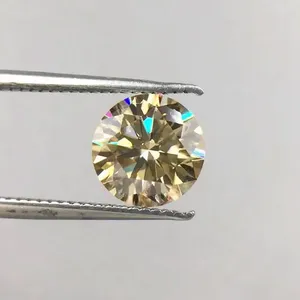 Diamant de laboratoire CVD rond jaune VS1 certifié IGI 3,5 carats, taille excellente 3EX, pour bague de fiançailles, fournisseur de bijoux fins en gros - Product Image 5