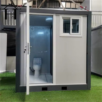 Unité Sanitaire Mobile Préfabriquée Respirante Type Conteneur, Toilettes Extérieures Portables avec Garantie d'un An