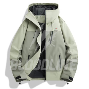 Veste coupe-vent noire à manches longues imprimée pour homme BLOODLINE, vêtements d'extérieur pour l'hiver - Product Image 3