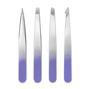 Disponibles en différentes couleurs et tailles, pinces à sourcils adaptées pour une manipulation douce et précise, en acier inoxydable, pour la beauté des sourcils. - Product Image 1