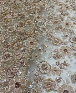 <b>Top</b> Demanded Handwork Beads Tulle Fabric For Luxury Bridal Gowns Wedding Dresses Evening Wear And Party Dresses for Sale - Product Image 3