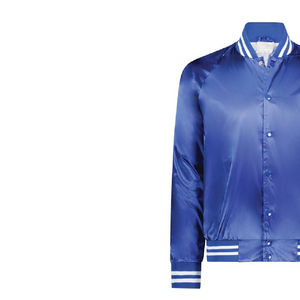 Chaquetas Varsity de Seda Satinada de Moda en Oferta, Chaqueta Bomber para Hombre con Logotipo y Color Personalizados, Hecha en Pakistán, Precio Económico - Product Image 5