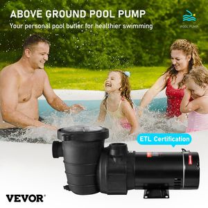 Pompa per Piscina Monovelocità 1.5HP 115V 1100W, Potente Pompa per Piscine Interrate e Fuori Terra con Cestello Filtrante 5280 - Product Image 2
