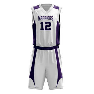 Ensemble de maillot et short de basketball pour hommes, qualité supérieure, séchage rapide, personnalisable par sublimation, tenue de sport athlétique pour l'entraînement - Product Image 2