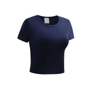 Top Corto para Mujer, Últimos Diseños, Superventas, Transpirable, Cómodo, Mangas Cortas, Spandex/Algodón, Ecológico - Product Image 6