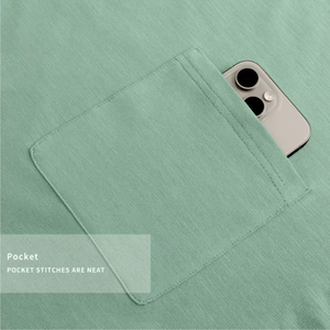 T-shirt Homme 100% Coton Haute Qualité Vêtement Décontracté Uni Logo Personnalisé Design Simple Coupe Classique Tissu Tricoté Vente en Gros - Product Image 4