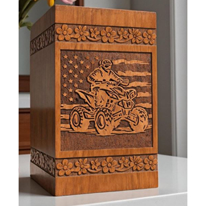 Modern Design Wooden Urn for Ashes with Minimalist Style urn <b>Memorial</b> Keepsake by AYAANS - Product Image 1