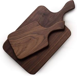 Planche à découper rectangulaire en bois d'acacia avec poignée ergonomique, épaisse, durable, compatible couteaux, finition lisse pour couper et servir - Product Image 1