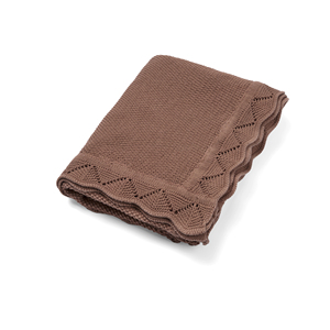 100% Cotton <b>Knitted</b> Cute Baby Heirloom <b>Throw</b> <b>Blanket</b> Eco-Friendly Solid Color Rectangle 209-278g Customizable Machine Wash Cold - Product Image 1