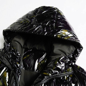 Blouson d'hiver matelassé pour homme, style urbain, nouveau design personnalisé, en toile enduite, imperméable, coupe-vent, respirant, séchage rapide, col montant - Product Image 4