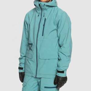 Chaqueta de Esquí y Snowboard Unisex JACOMO APPAREL, Impermeable, Transpirable, Cortavientos, Negra, Gris, Azul, Multicolor, con Estampado de Camuflaje y Capucha - Product Image 3