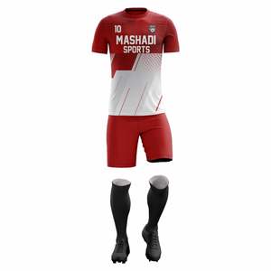 Adult Soccer Club Teams Uniform Sets with Sublimated Printed Short Sleeve Soccer Uniforms Wholesale Sizes Available - Product Image 2