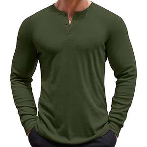 Vêtements de sport personnalisés pour hommes, respirants, à séchage rapide, manches longues, hauts de sport à col rond, t-shirts de sport pour hommes - Product Image 4