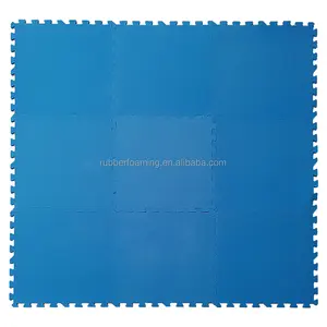Promosyon çevre dostu Azure mavi renk kaymaz EVA köpük mat yüzmek mat kullanımı altında şişme yüzme havuzları