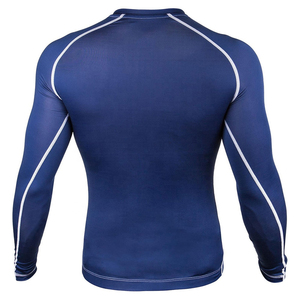 เสื้อรัดกล้ามเนื้อผู้ชายประสิทธิภาพสูง แบบสั่งทำพิเศษ (OEM) ผ้าโพลีเอสเตอร์ระบายอากาศ แห้งเร็ว เหมาะสำหรับการฝึกซ้อมระดับมืออาชีพ - Product Image 4